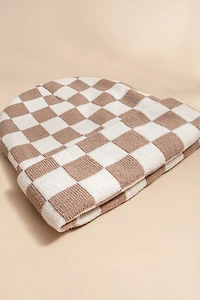 Kathy Two Tone Checkered Beanie