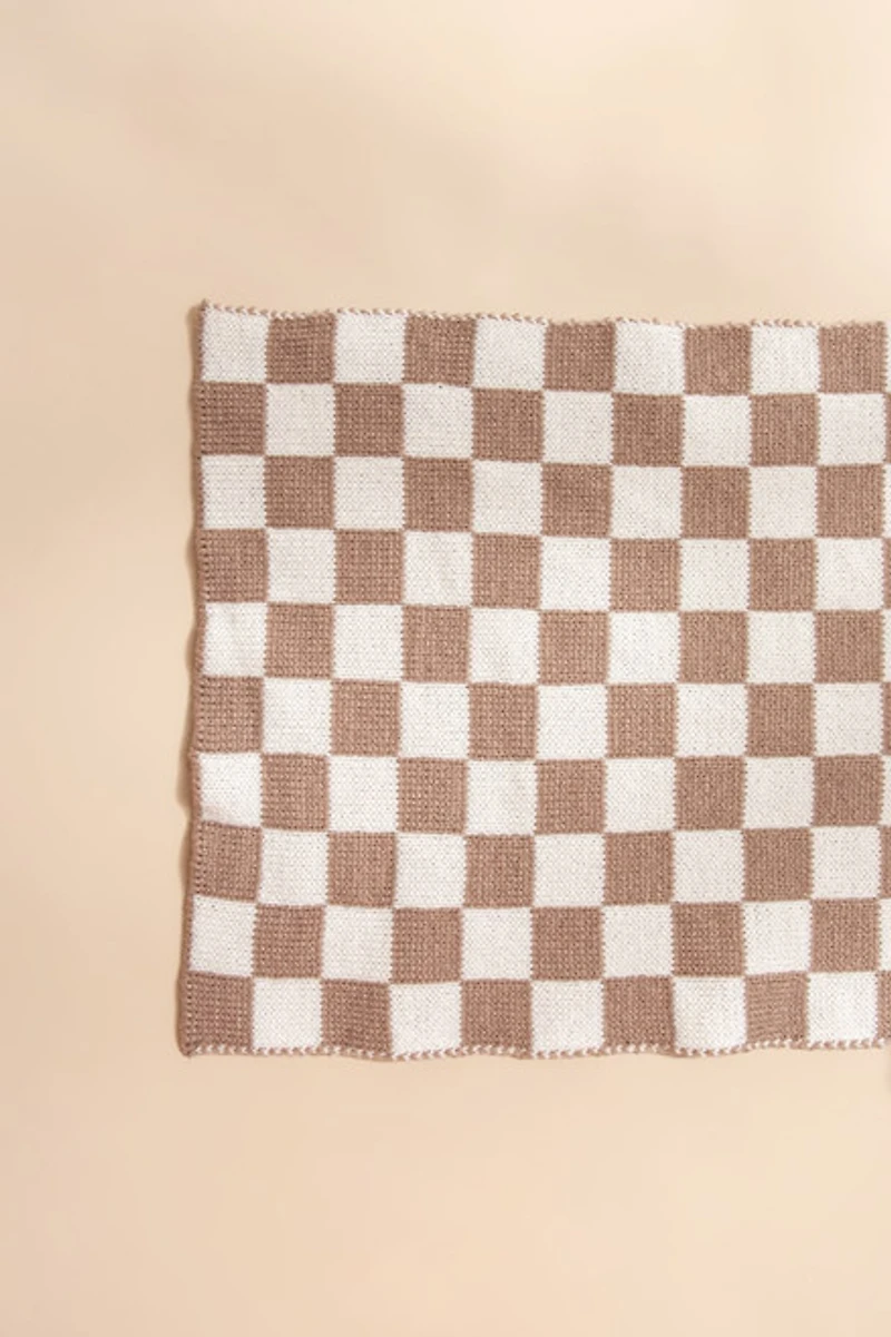 Shelly Two Tone Checkered Scarf
