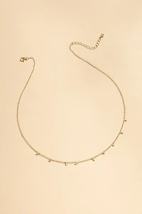 Emma Turquoise Charm Station Necklace