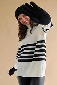 Allie Textured Basic Winter Glove