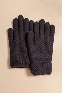 Allie Textured Basic Winter Glove