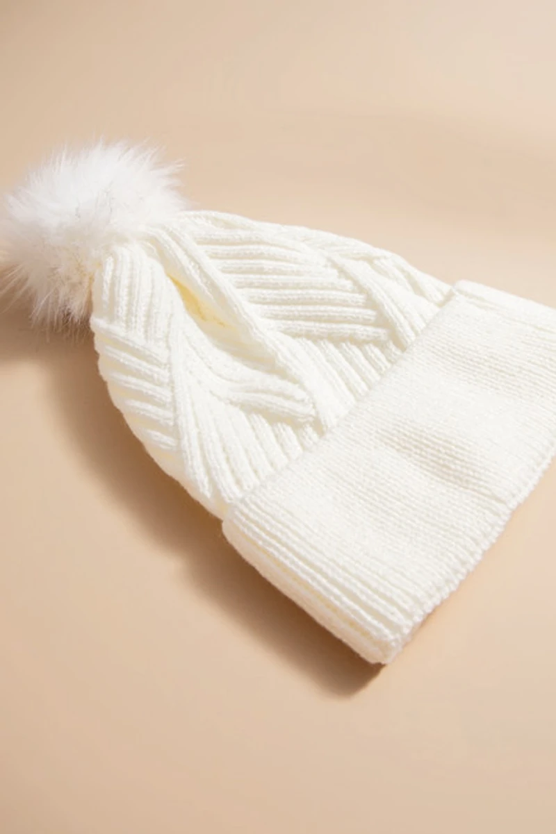 Celeste Cuffed Pom Pom Beanie