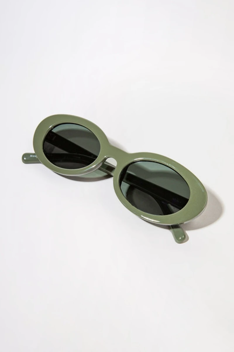 Eden Slim Oval Sunglasses