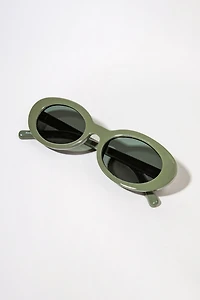 Eden Slim Oval Sunglasses