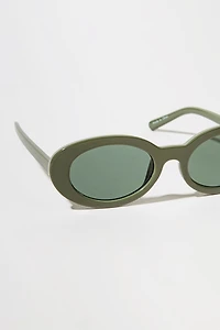 Eden Slim Oval Sunglasses