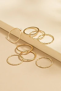Adriana Pearl And Gold Ring Set