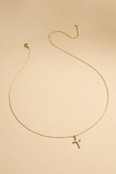 Blanca Crystal Cross Pendant Necklace
