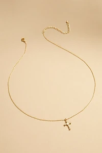 Blanca Crystal Cross Pendant Necklace