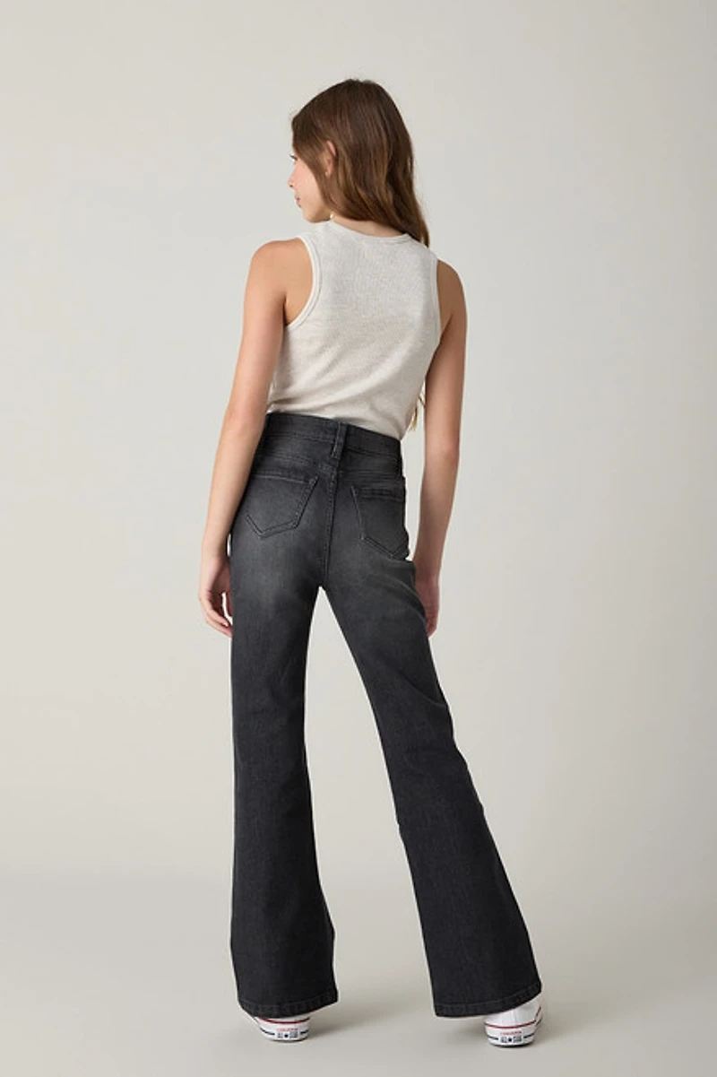 Hello Franki Jenna Flare Black Jeans for Girls