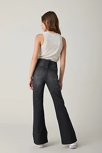 Hello Franki Jenna Flare Black Jeans for Girls