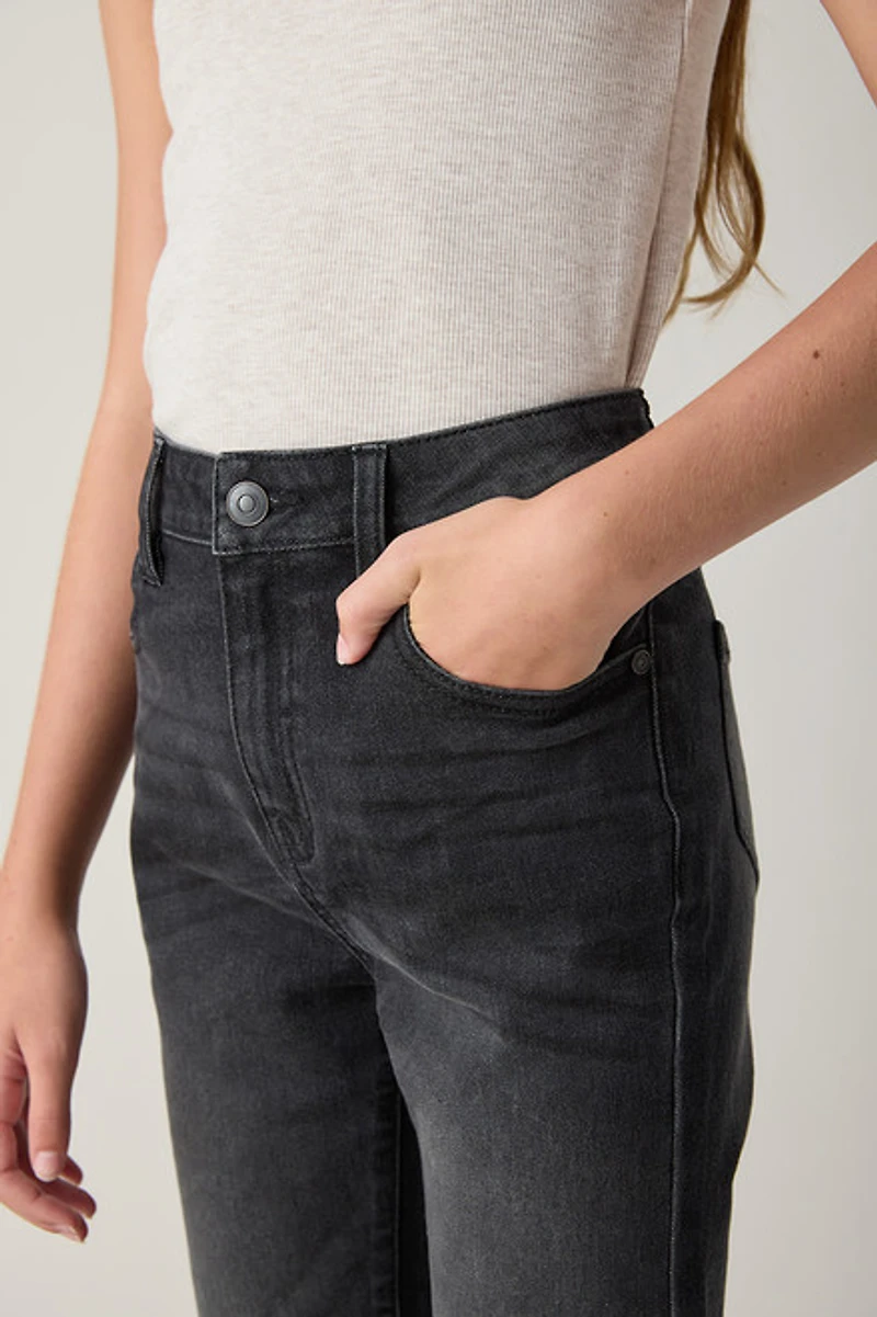 Hello Franki Jenna Flare Black Jeans for Girls