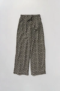 Hello Franki Tie Waist Wide Leg Floral Pants for Girls