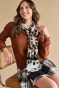 Camille Leopard Lightweight Scarf