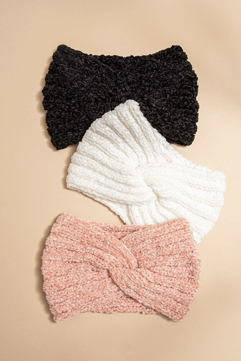 Patrica Front Twist Chenille Earband