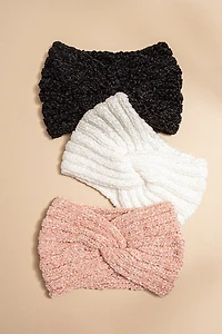 Patrica Front Twist Chenille Earband