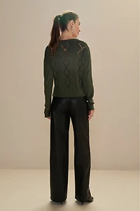 Fleur Vegan Leather Pants