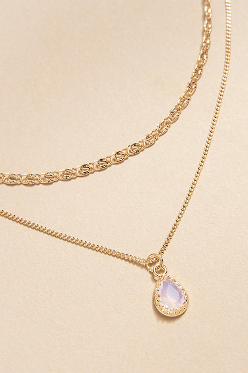 Jeanie Teardrop Pendant Necklace
