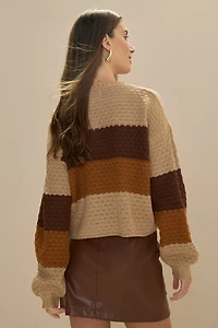 Delora Bubble Stitch Pullover