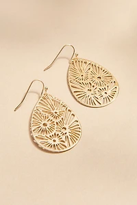 Hilda Laser Cut Flower Earrings