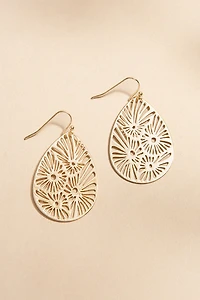 Hilda Laser Cut Flower Earrings