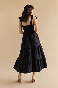 Athena Bow Strap Maxi Dress