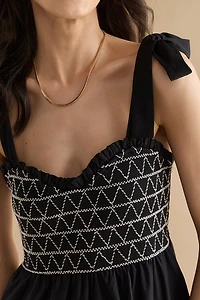 Athena Bow Strap Maxi Dress