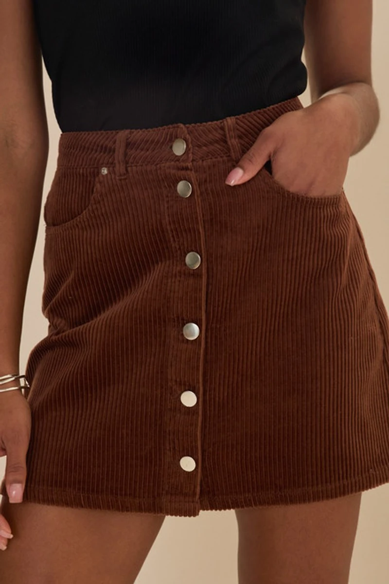 Julian Cord Mini Skirt