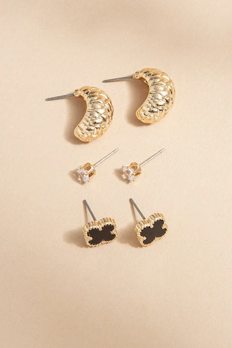 Jerri Enamel Earrings Mix