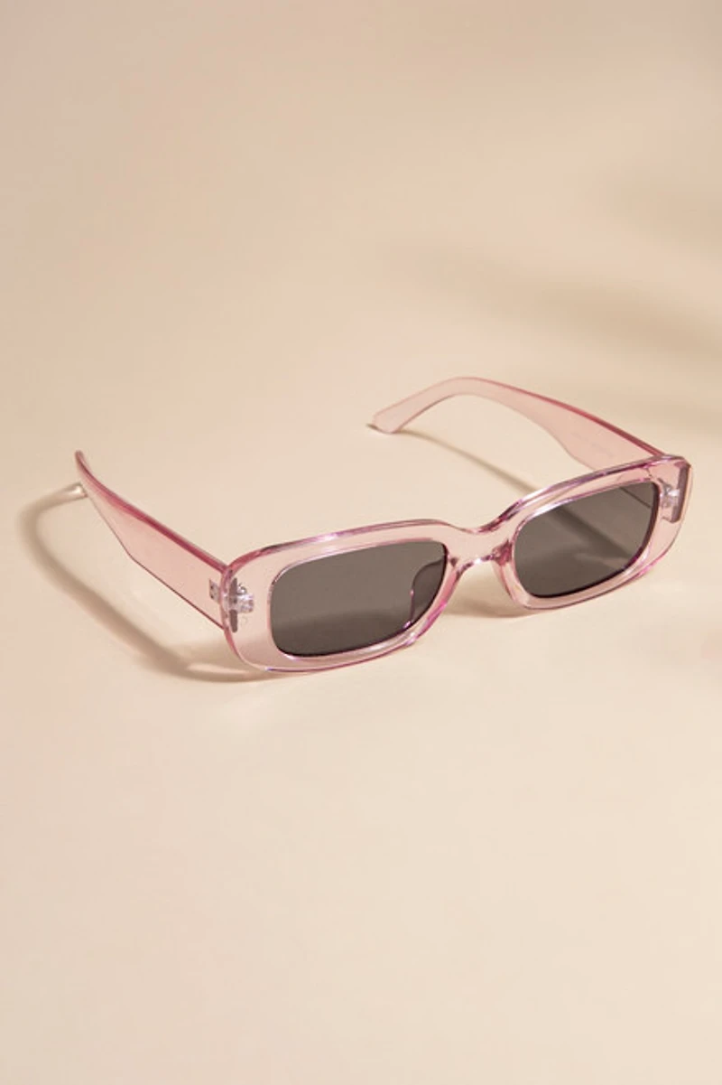 Georgina Slim Rectangle Sunglasses
