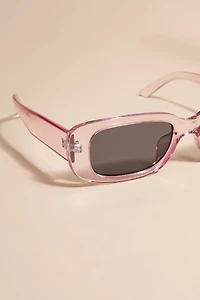 Georgina Slim Rectangle Sunglasses
