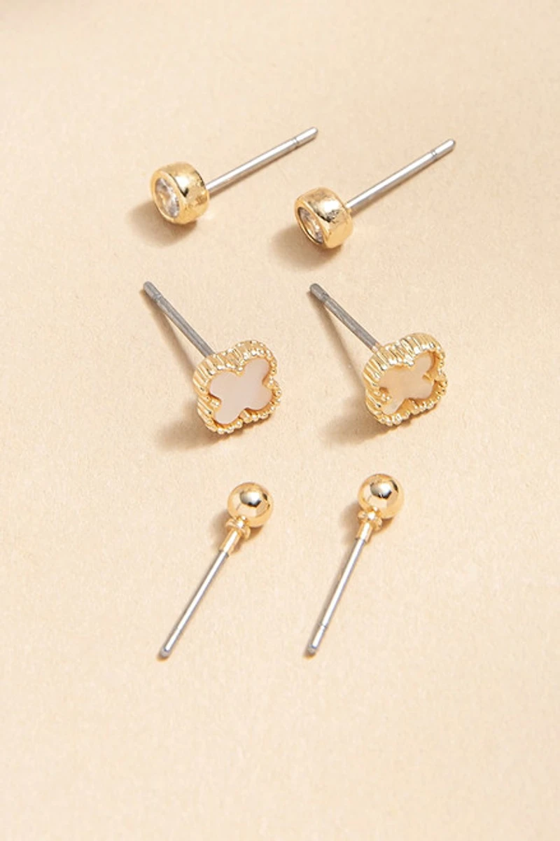 Avery Stud Earrings Mix