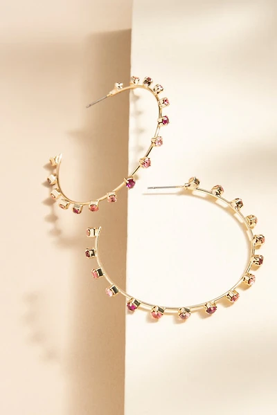 Giana Glass Hoop Earrings