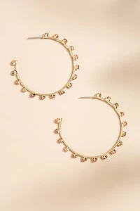 Giana Glass Hoop Earrings