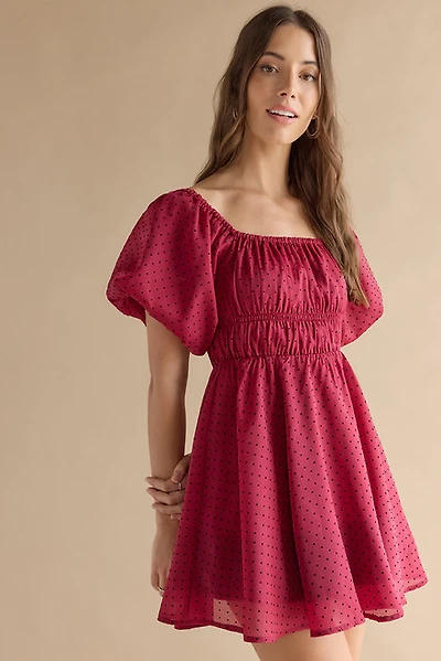 Maryann Ruched Mini Dress
