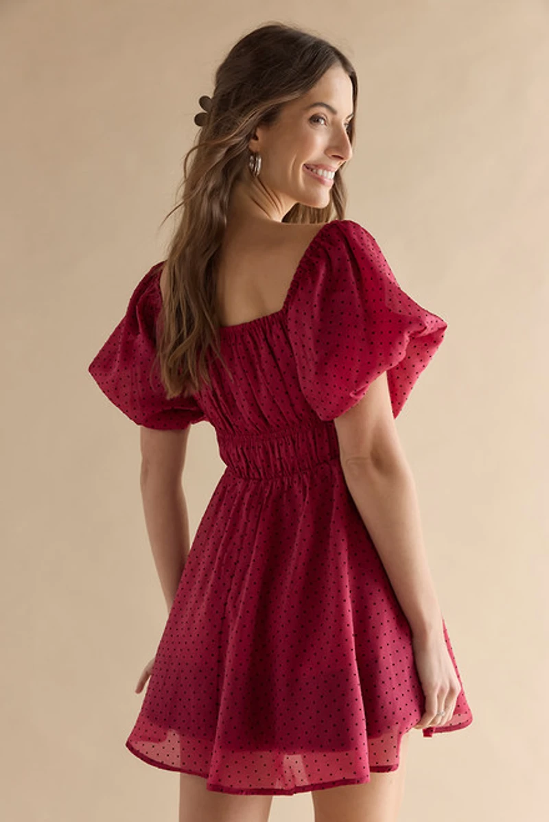 Maryann Ruched Mini Dress