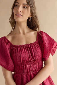 Maryann Ruched Mini Dress