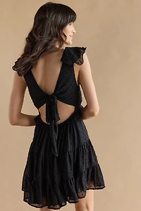 Tatianna Clip Dot Tiered Dress