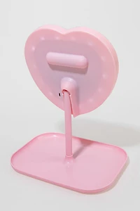 Jenna Heart Mirror With Led Light
