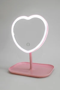 Jenna Heart Mirror With Led Light