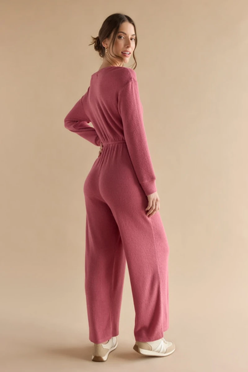 Evelina Button Front Jumpsuit