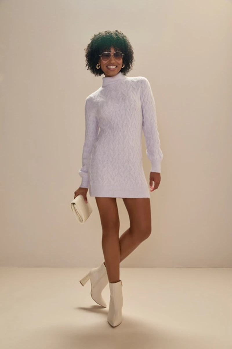 Clarissa Cable Sweater Dress