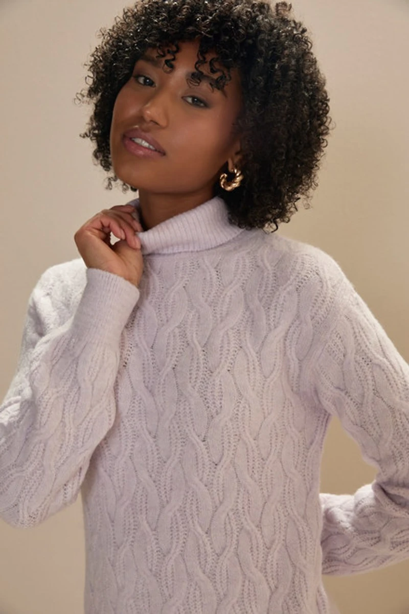 Clarissa Cable Sweater Dress