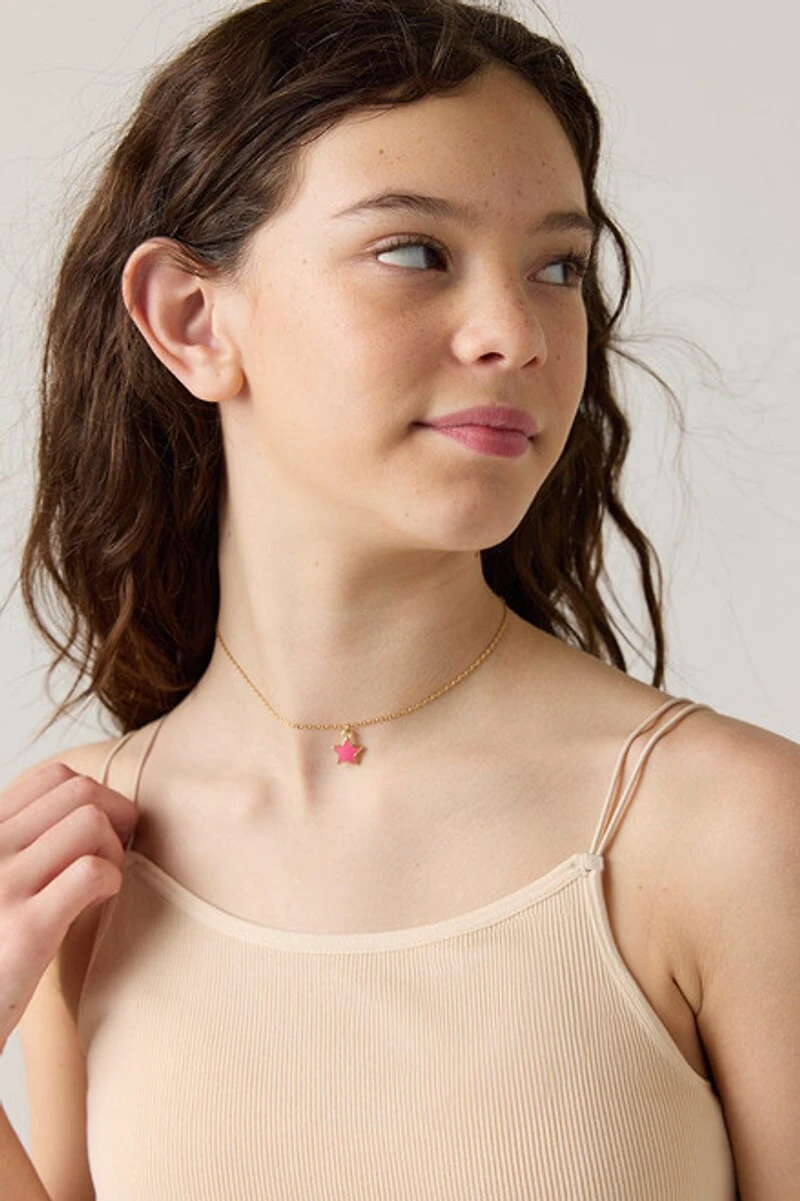 Hello Franki Rib-Knit Double Strap Cami for girls