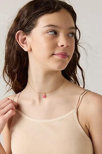 Hello Franki Rib-Knit Double Strap Cami for girls