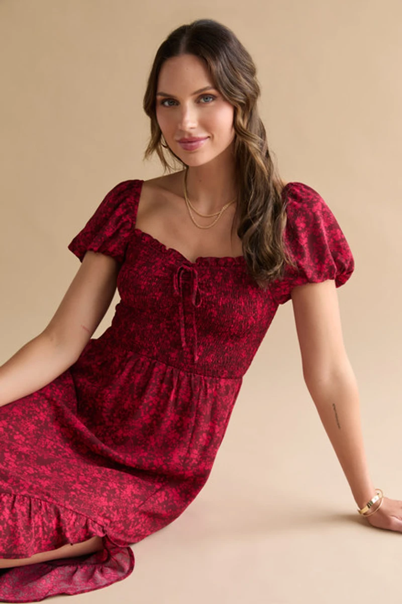 Sherrie Puff Sleeve Maxi Dress