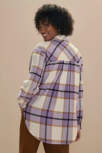 Trisha Clean Hem Plaid Top
