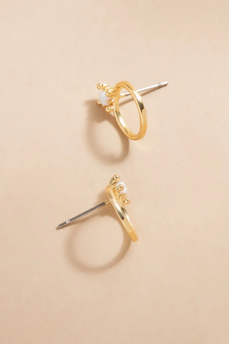 Leigh Open Circle Stud Earrings