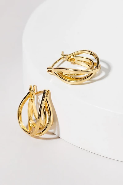 Alise Multi Row Hoop Earrings