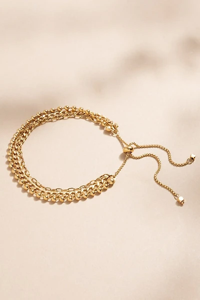Brandy Stainless Steel Adjustable Layered Bracelet