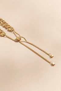 Brandy Stainless Steel Adjustable Layered Bracelet